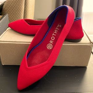 Rothy’s “The Point” Red size 8 shoe